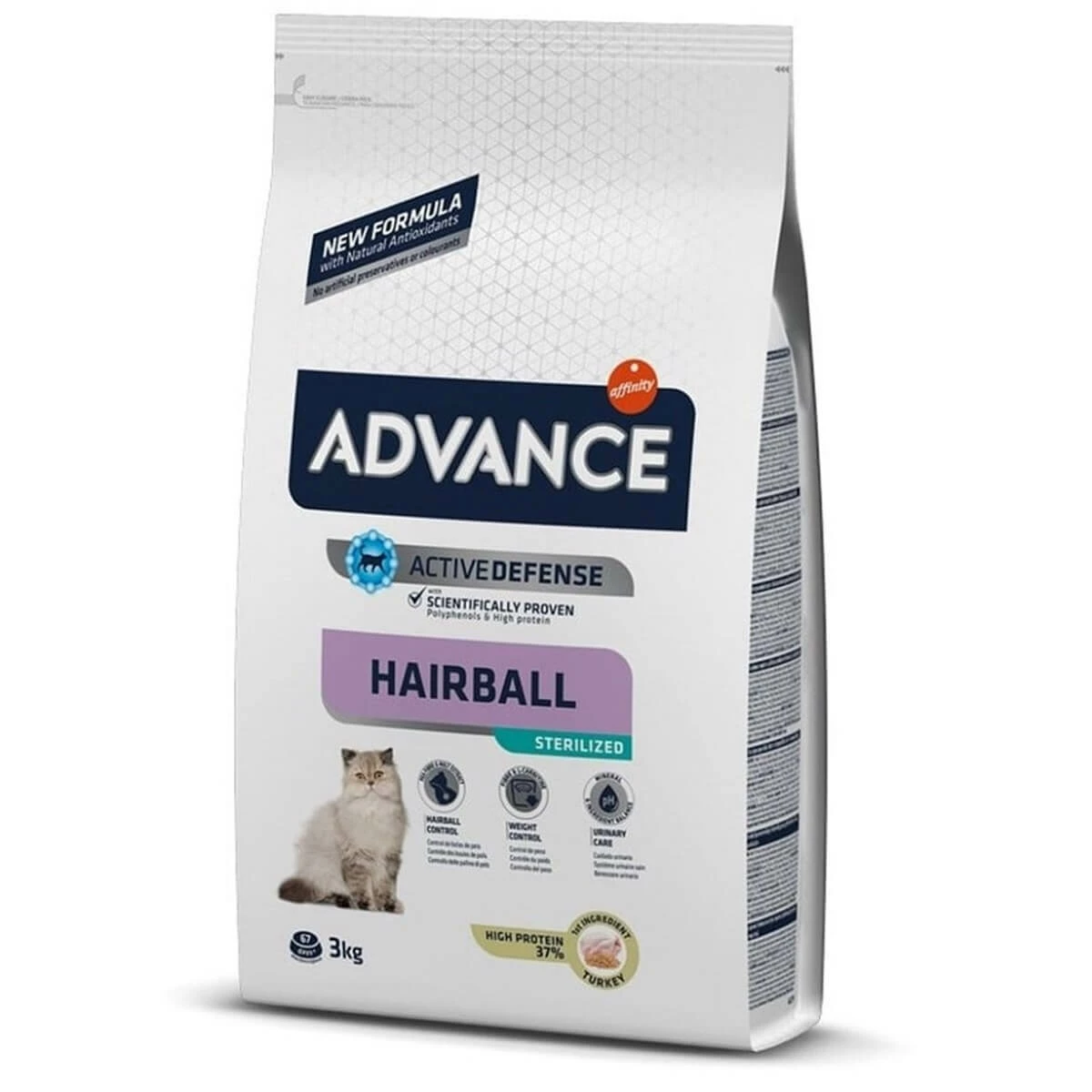 Advance Cat Sterilized Hairball Hindili Kısır Kedi Maması 3 Kg 1 Advance Cat Sterilized Hairball Hindili Kısır Kedi Maması 3 Kg