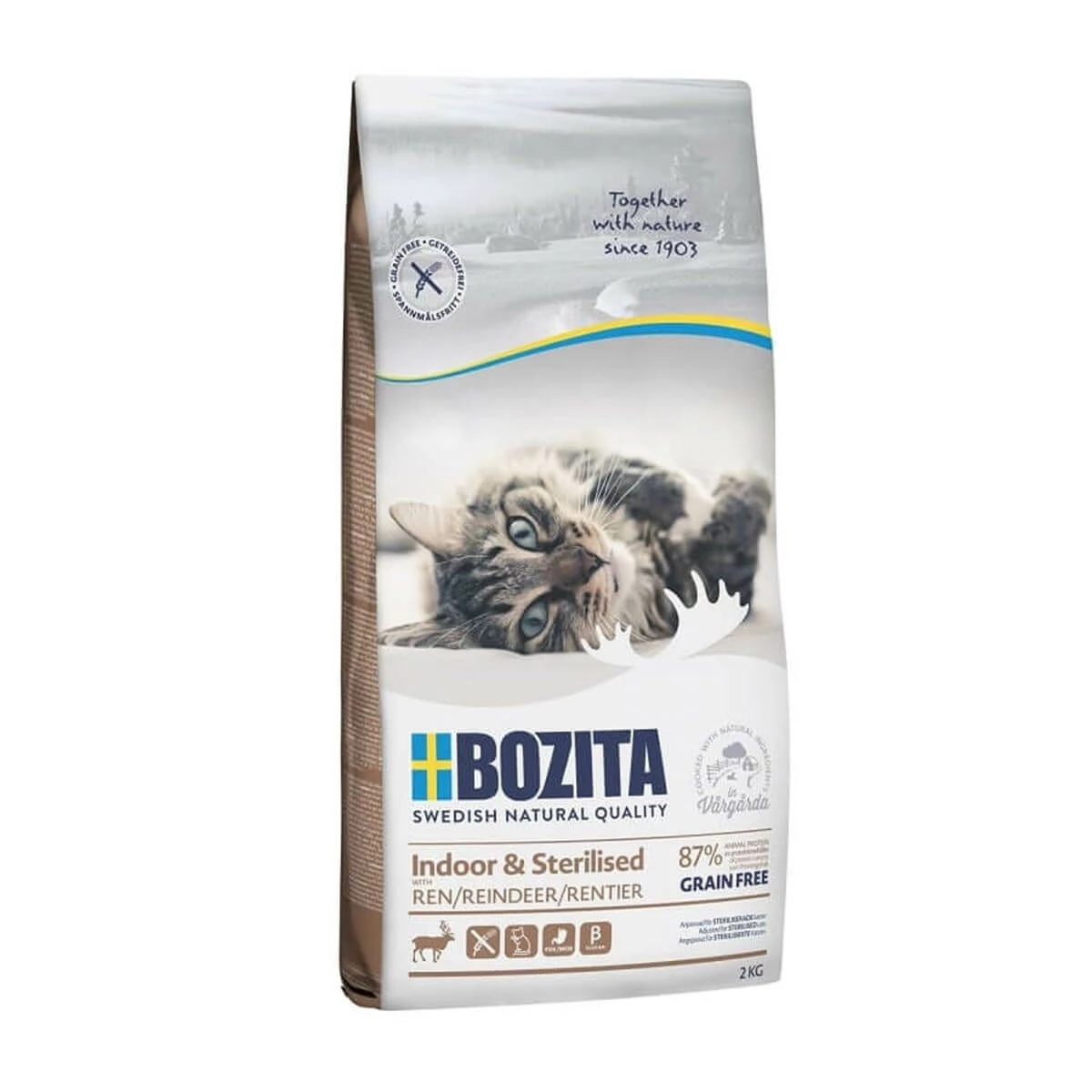 Bozita Feline İndoor Tahılsız Sterilized Geyik Etli Kedi Maması 10 Kg 1 Bozita Feline İndoor Tahılsız Sterilized Geyik Etli Kedi Maması 10 Kg
