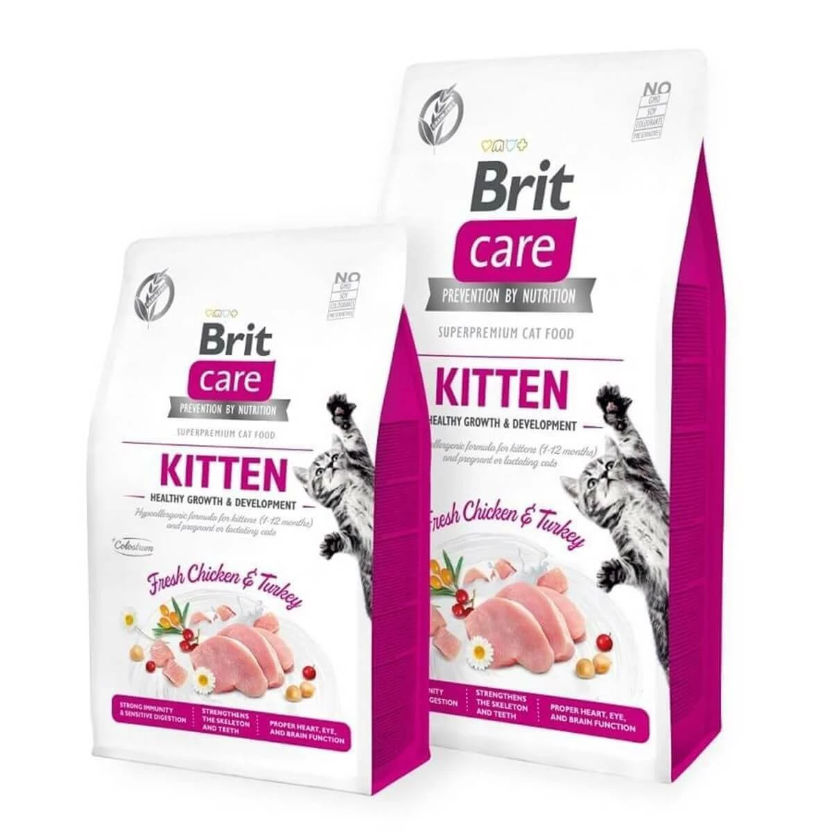 Brit Care Tahılsız Healthy Growth Tavuk Hindili Yavru Kedi Maması 7kg 2 Brit Care Tahılsız Healthy Growth Tavuk Hindili Yavru Kedi Maması 7kg - Image 2