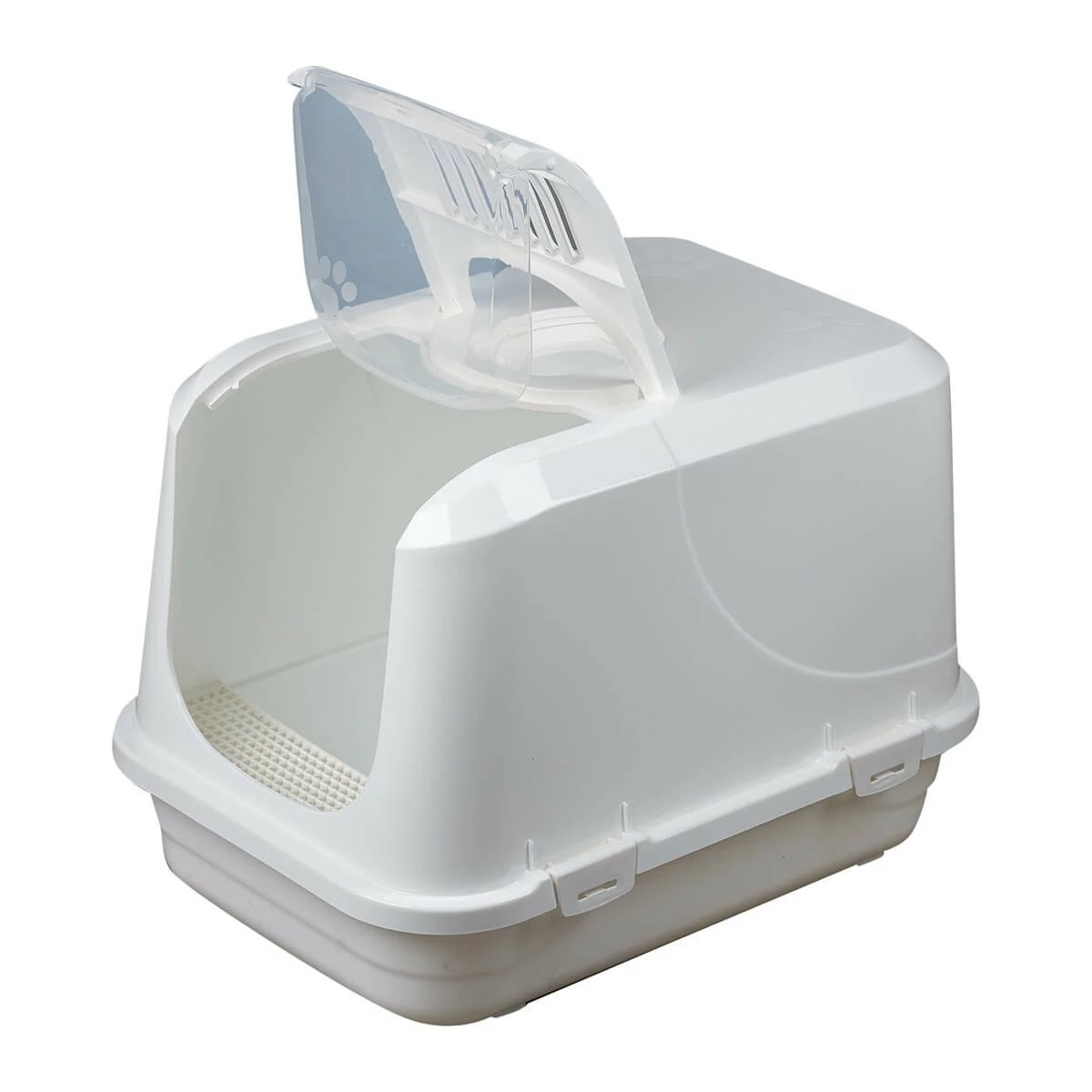 Çınar XLarge Kedi Kapalı Tuvalet Kabı Kürekli Ve Paspaslı Beyaz 1 Çınar XLarge Kedi Kapalı Tuvalet Kabı Kürekli Ve Paspaslı Beyaz
