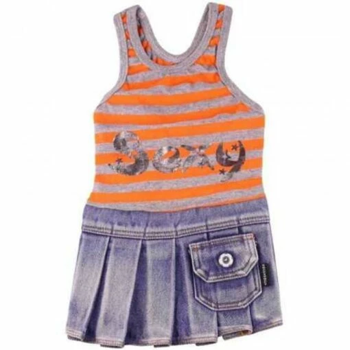 Doggy Dolly Askılı Kot Köpek Elbisesi Turuncu XS -Petburada Shop doggy dolly askili kot kopek elbisesi tu ccab