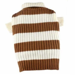 Doggy Dolly Boğazlı Köpek Kazağı Bej-Kahve Small