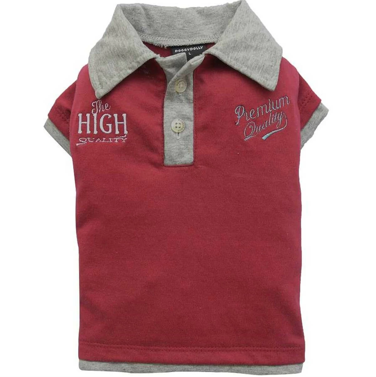 Doggy Dolly Polo Köpek Tişörtü Kırmızı XS 1 Doggy Dolly Polo Köpek Tişörtü Kırmızı XS