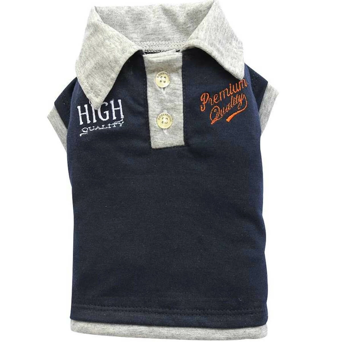 Doggy Dolly Polo Köpek Tişörtü Lacivert XS 1 Doggy Dolly Polo Köpek Tişörtü Lacivert XS