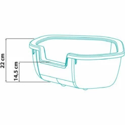 Ferplast Dama Köşe Kedi Tuvaleti -Petburada Shop ferplast dama kose kedi tuvaleti eb94