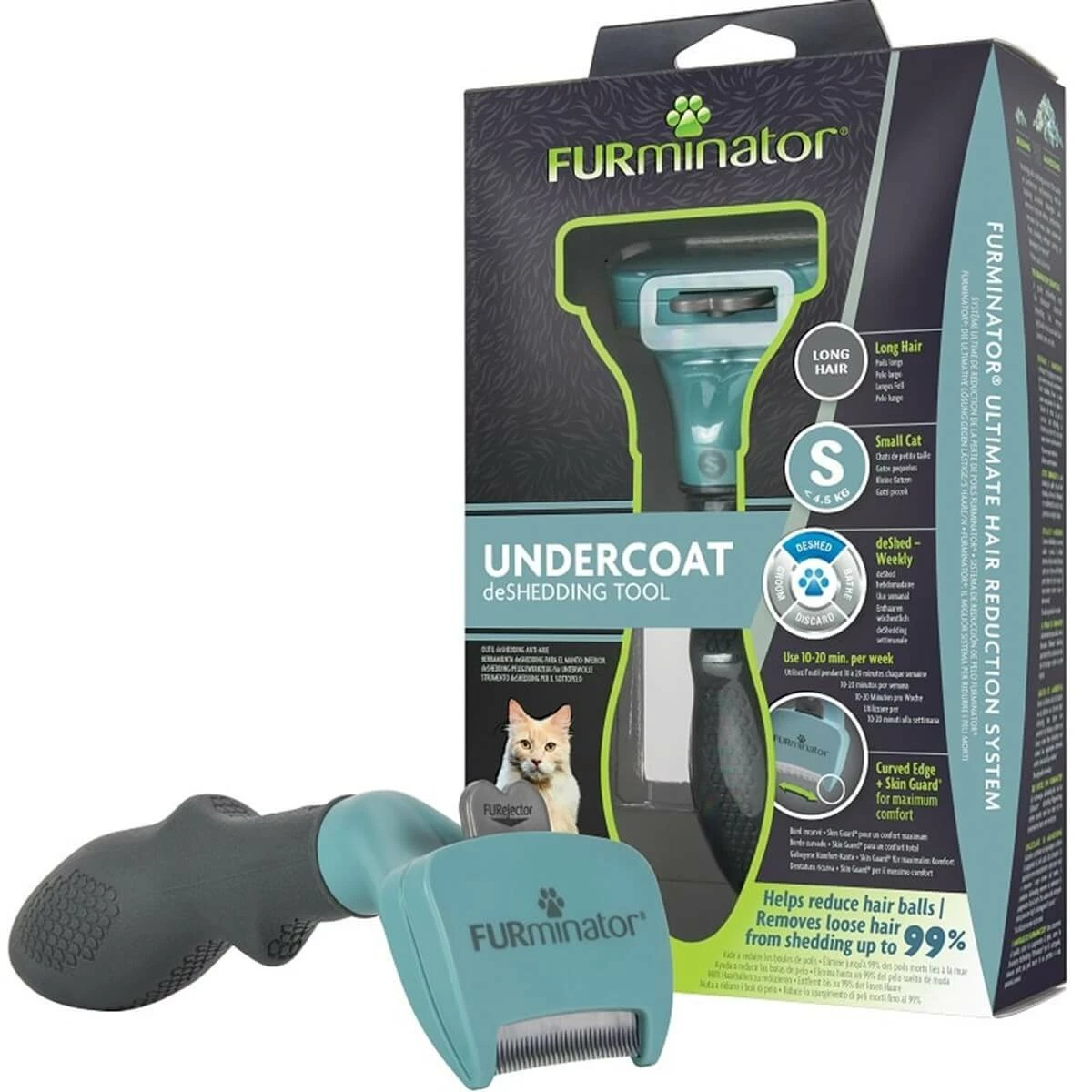 Furminator Uzun Tüylü Kedi Tarağı SMALL 1 Furminator Uzun Tüylü Kedi Tarağı SMALL