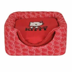 Hello Kitty 3 Fonksiyonlu Küp Kedi Evi Ve Yatağı Kırmızı -Petburada Shop hello kitty 3 fonksiyonlu kup kedi evi 150395