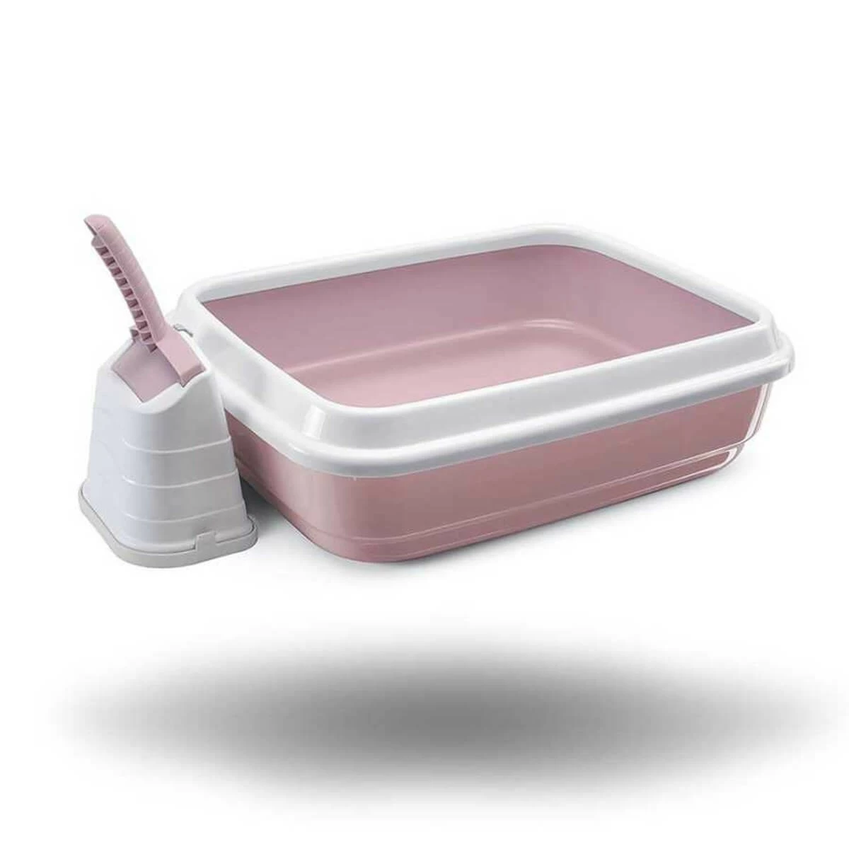 Imac Duo Açık Kedi Tuvalet Kabı Ve Kürek Pembe 1 Imac Duo Açık Kedi Tuvalet Kabı Ve Kürek Pembe