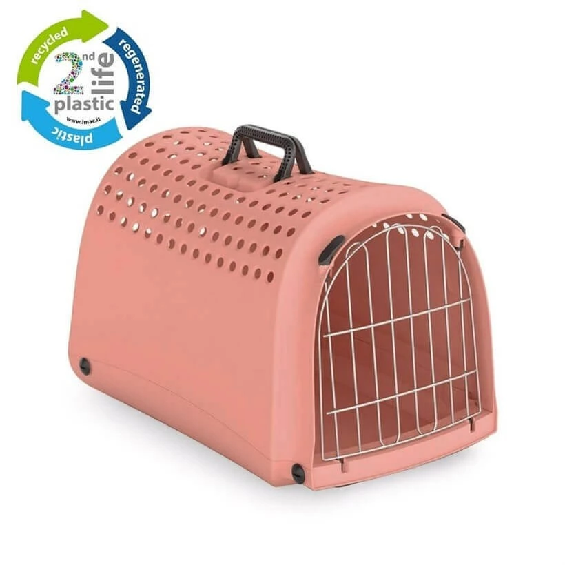 IMAC Linus Geri Dönüşümlü Kedi Köpek Taşıma Çantası Pembe 50x32x34,5 Cm 1 IMAC Linus Geri Dönüşümlü Kedi Köpek Taşıma Çantası Pembe 50x32x34,5 Cm