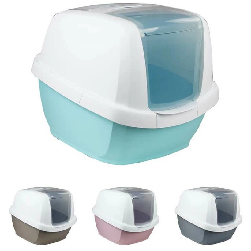 Imac Maddy Üstten Açılır Kapalı Kedi Tuvaleti Mavi 1 Imac Maddy Üstten Açılır Kapalı Kedi Tuvaleti Mavi