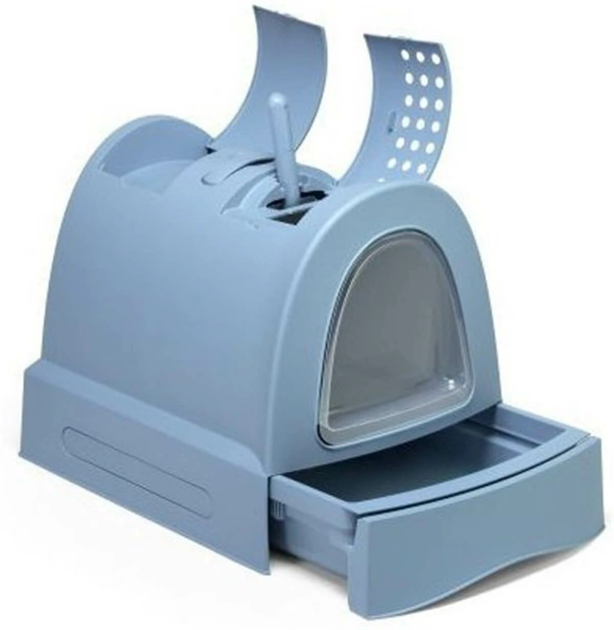 Imac Zuma Çekmeceli Kapalı Kedi Tuvaleti Mavi 2 Imac Zuma Çekmeceli Kapalı Kedi Tuvaleti Mavi - Image 2