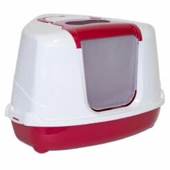 Moderna Flip Köşeli Filtreli Kapalı Kedi Tuvaleti Fuşya -Petburada Shop moderna flip koseli filtreli kapali kedi aaea