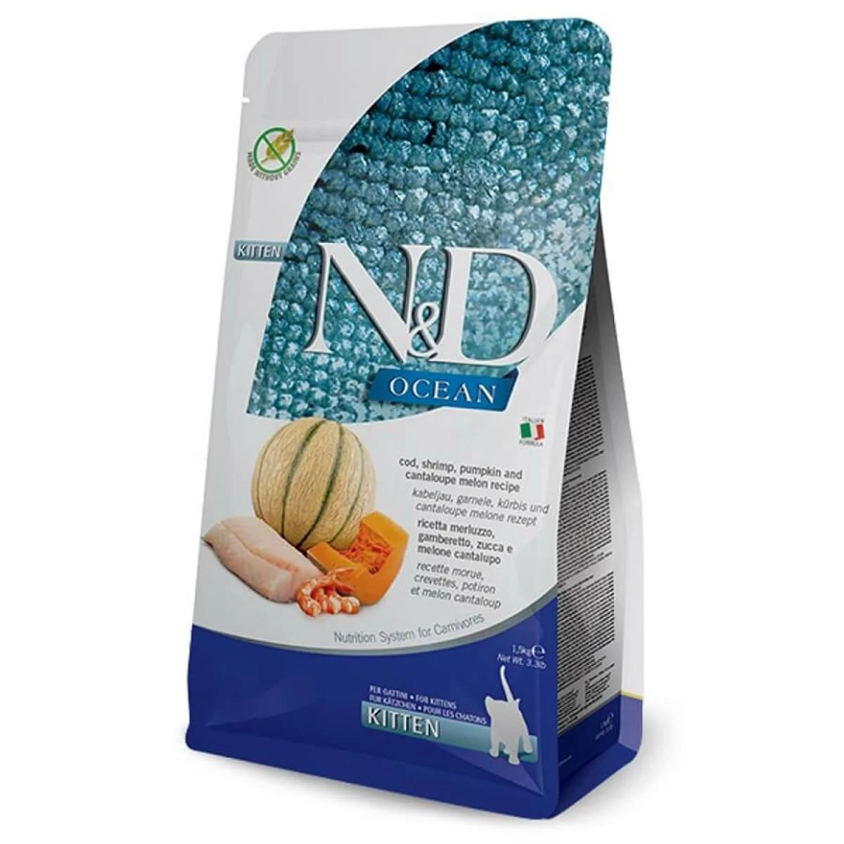N&D Ocean Balkabaklı Morina Balıklı Karidesli Yavru Kedi Maması 5 Kg 1 N&D Ocean Balkabaklı Morina Balıklı Karidesli Yavru Kedi Maması 5 Kg