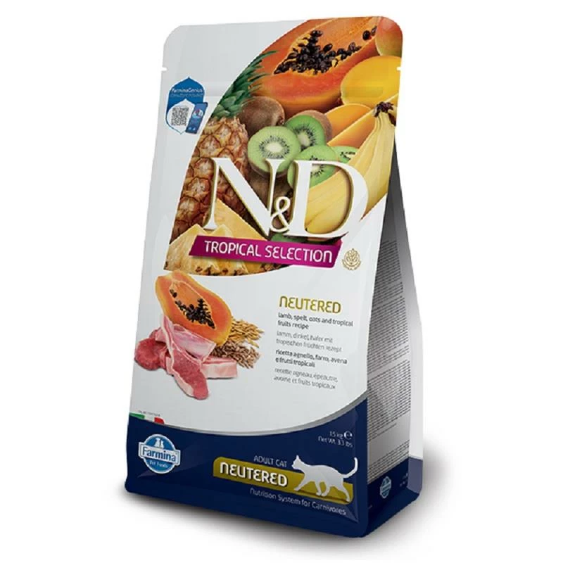N&D Tropical Kuzulu Kısır Kedi Maması 1.5 Kg 1 N&D Tropical Kuzulu Kısır Kedi Maması 1.5 Kg