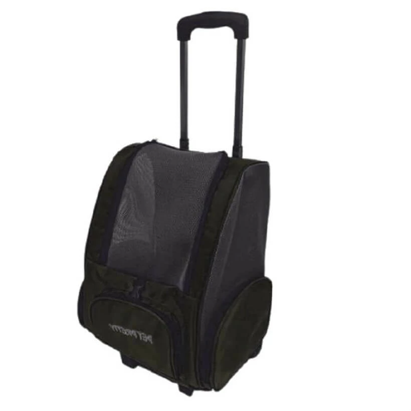 Petpretty Çekçekli Kedi Köpek Taşıma Çantası Gri 1 Petpretty Çekçekli Kedi Köpek Taşıma Çantası Gri