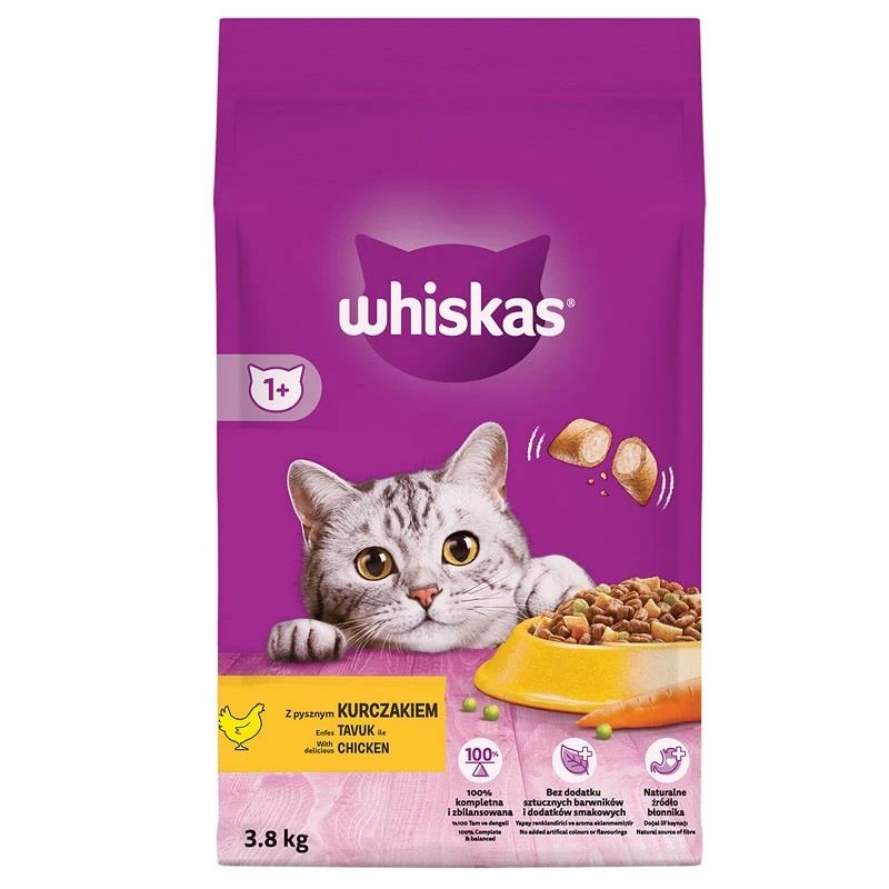 Whiskas Yetişkin Tavuklu Kuru Kedi Maması 3,8 Kg 1 Whiskas Yetişkin Tavuklu Kuru Kedi Maması 3,8 Kg