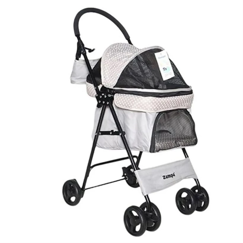 Zampa Perez Kedi & Köpek Arabası Gri 42x63x89cm 1 Zampa Perez Kedi & Köpek Arabası Gri 42x63x89cm