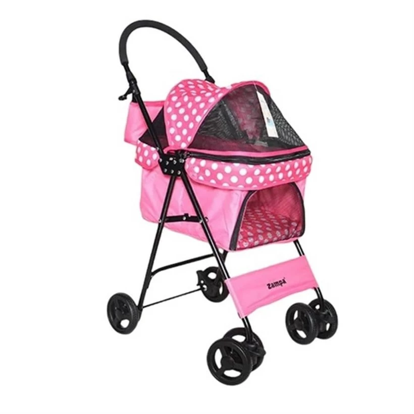 Zampa Perez Kedi & Köpek Arabası Pembe 42x63x89cm 1 Zampa Perez Kedi & Köpek Arabası Pembe 42x63x89cm